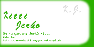 kitti jerko business card